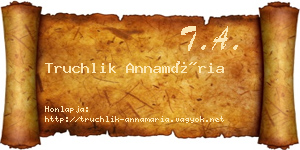 Truchlik Annamária névjegykártya