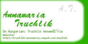 annamaria truchlik business card